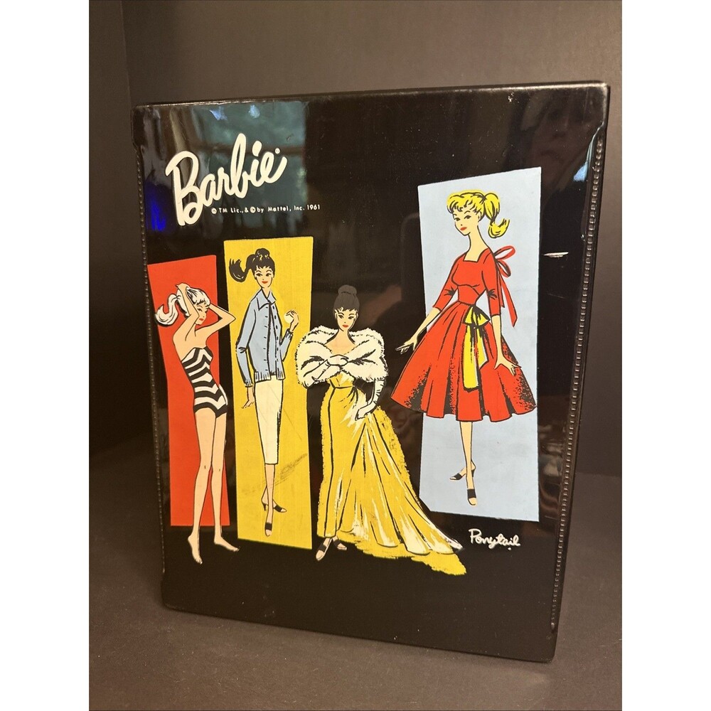 Vintage 1961 Barbie Ponytail Doll Case with Original Drawers - Mattel - Picture 4 of 15